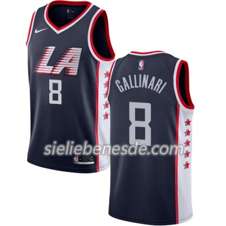 Herren NBA LA Clippers Trikot Danilo Gallinari 8 2018-19 Nike City Edition Navy Swingman